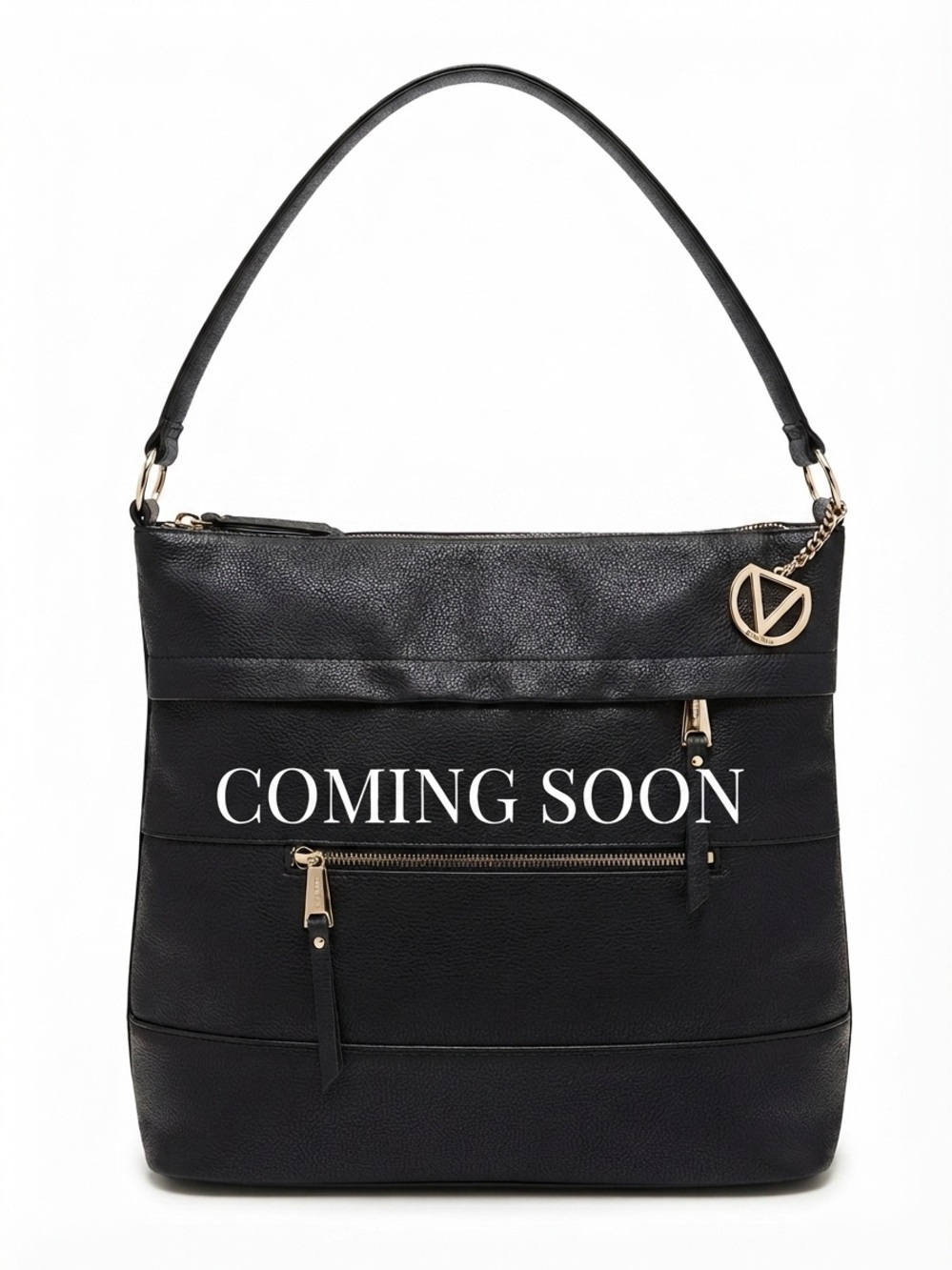 COMING SOON! Dolce Vita Black Shoulder Bag with Gold Charm